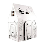 Easy Playhouse Cardboard Clubhouse for Kids - Art and Craft Fort, 34" X 27" X 48"