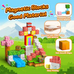 Magnetic Blocks - 100 Pcs Magnetic Building Blocks, Classroom Must Haves Magnet Sensory Autism Toys, Construction Toys For Kids Age 3+ Years Old