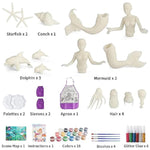 Mermaid Painting Kit for Kids, DIY Arts & Crafts Set for Girls