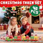 Train Set For Toddlers 2-4, Christmas Train Sets For Around The Tree, Toddler Toys For 1 2 3 Year Old Boy Girl, Christmas Tree Train With Music, Light, Tracks, Puppet, Barn, Toddler Gifts Christmas
