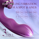 Dildo Vibrators Women Sex Toys - 3In1 Dildos For Women Thrusting G Spot Vibrator With 10 Vibrating 5 Tapping, Adult Sex Toys For Clitoral Nipple Anal Stimulation Female Couples Adult Toy Sex Machine