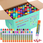 90 Pack Washable Dot Markers, 30 Colors, 0.4 oz Bingo Daubers for Arts & Crafts