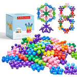Clip Connect 100 Pieces | Diameter 1.5", Interlocking Solid Plastic Building Blocks Set Early Stem Educational Toy For Preschool Kids Boys And Girls, Promotes Fine Motor Skills & Sensory Development