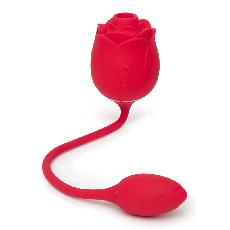 Rose Glow 2 In 1 Rose Clitoral Sucking Toy & Love Egg Vibrator – Rose Sex Toy Clit Suction Stimulator With 6 Suction Speeds – Vibrating Adult Sex Toys For Women - Rechargeable & Waterproof