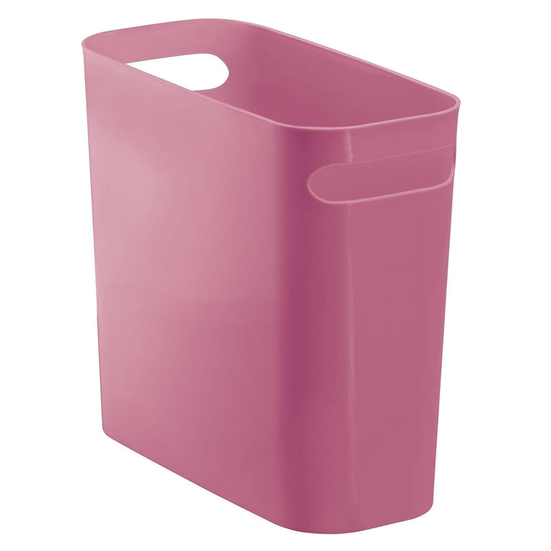 Plastic Small Trash Can, 1.5 Gallon/5.7-Liter Wastebasket, Narrow Garbage Bin Wi