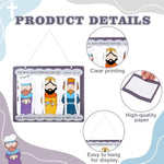 24 Sets Joseph in Jail Bible Craft Kit for Kids, VBS Activity with Stickers