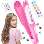 Hair Gem Stamper Kit for Girls Ages 3-12, DIY Birthday Toy
