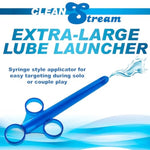 Xl Lubricant Launcher, 1-Hand Use, Smooth Tube For Easy Insertion, Syringe, Toy Friendly, Cap Included, Unscented, Blue, 2 Count