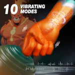 3.42" Diameter Realistic Fist Dildo Vibrator, Thick Hand Dildo Anal Stretcher With 10 Strong Vib Modes, Large Butt Plug Silicone Anal Plug Huge Monster Cock With Suction Cup, Sex Toys For Men Women