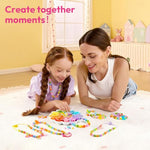 Kids Jewelry Making Kit with 350+ Colorful Beads and Storage Case