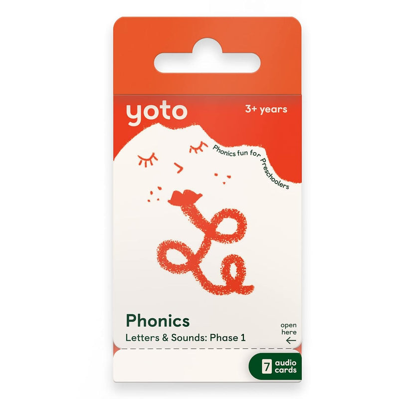 Yoto Phonics: Letters & Sounds: Phase 1 – Kids 7 Educational Audio Cards fo