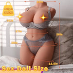 37Lb Realistic Life Size Female Sex Doll Torso for Men with Big Boobs and Butt