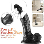 Sex Toys 10.63 Inch Realistic Huge Dildo, Black Penis For Clitoral Vagina And Anal Stimulation With Extra Wide Suction Base And Lifelike Balls, Adult Toy For Women And Couple