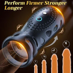 Vibrating Cock Ring Penis Sleeve, Male Sex Toy Vibrator Penis Ring,360 Wrapping Sex Toys For Men With 10 Vibration Modes With Cock Sleeve,Adult Toys For Men Couples