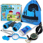 Kids Explorer Kit - Adventure Kit For Kids, Outdoor Explorer Kit With Binoculars, Summer Outdoor Toys For Kids Ages 4-8