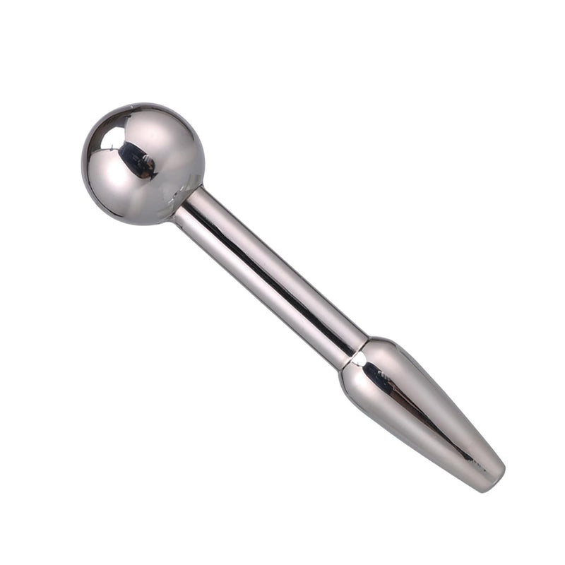 Stainless Steel Urethral Sound With Pink Gem Waterproof Urethral Dilator For Male Masturbation And Couple Play Solid Length (C—051)