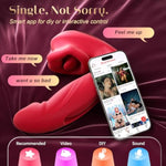 Thrusting Vibrator Rose Sex Toy - Tongue Toy For Women With 7 Licking Vibrating Flapping Sucking Vibrator For Woman Adult Toys For Couples Sex Toys G Spot Vibrator For Female Dildo Vibrators