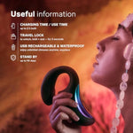 Enigma Double Sonic Female Triple Stimulation Massager With Bluetooth App, 8 Pleasure Settings And 2 Extra Modes, Rabbit Sex Toy, Vaginal Vibrators (Black)