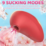 Adult Toys Sex Toys Dildo Vibrator With 9 Sucking & Vibrating Modes For Women Clitoral Nipple, Sucker Sex Stimulator G Spot Mini Vibrators For Women Couples Rose Red