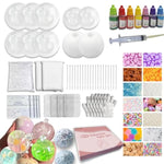 DIY Stress Ball Making Kit with 10 Skins, 13 Fillers, Slime & Clay