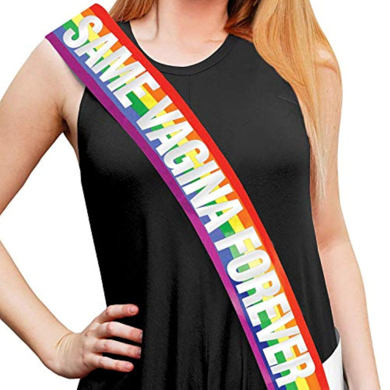 Lesbian Bachelorette Party Rainbow Sash – Lgbtq Sash For Bride – Pride – Gay Wedding