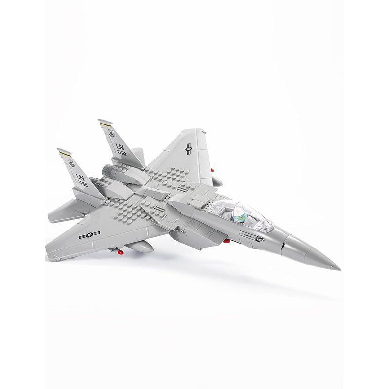 Military F 15 Eagle Fighter Jet Air Force Building Block Set (262 Pieces) T
