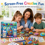 Glow-in-the-Dark Rock Painting Kit for Kids Ages 6-12, Arts & Crafts Set