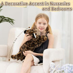 16 Inch Cheetah Stuffed Animal, Soft Cute Cub Plush, Wild Cheetah Animals Fun Gift For Boys, Girls, Kids