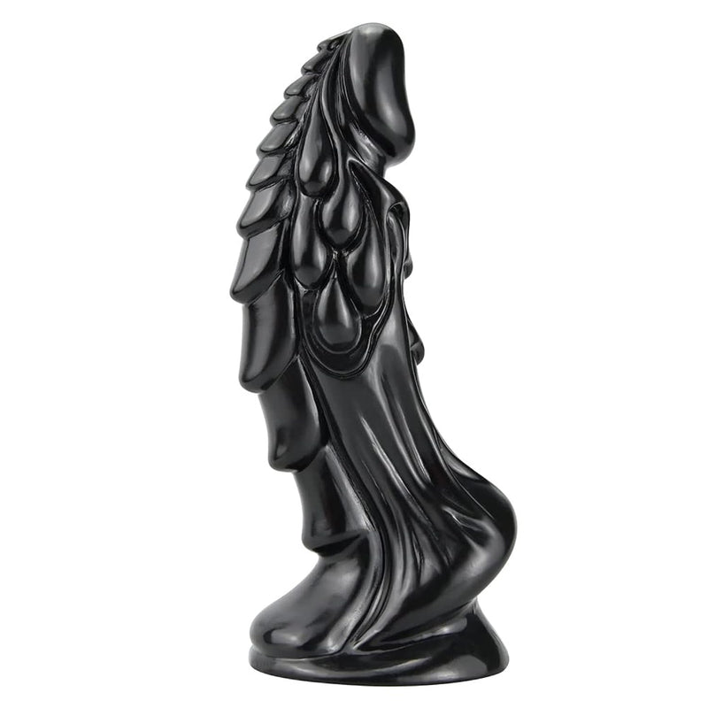 Realistic Dildo, 7.4 Inches Animal Monster Dildo Kirin Penis G-Spot Simulation Penis Anal Plug Prostate Massager With Suction Cup Base Sex Toys Pvc Black Fetish Femdom Conquer