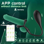 Prostate Massager Vibrating Anal Plug Cock Ring - App Remote Control Anal Vibrator With 9 Modes, Male Vibrator Couples Pleasure Adult Sex Toys Vibrating Butt Plug Penis Ring For Beginner