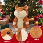 Toddler Toys Talking Hamster Repeats What You Say, Kids Toys For 2 3 4 5 6 7 8 Year Old Girls Boys Gift, Christmas Stocking Stuffer For Kid, Interactive Stuffed Animals Autism Toy For Age 2-4