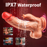 Thrusting Dildo Sex Toy,8 Inch Realistic Silicone Dildos With 5 Thrusting &10 Vibranting & Heating Modes,Remote Control Anal Thrusting Vibrator Sex Toys With Suction Cup,Sex Toy For Men Women (Flesh)