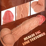 Extra Large Silicone Dildo for Men and Women - 14.5 Inch Realistic XXXL Sex Toy with Strong Suction Cup