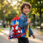 Spidey and Friends Travel Activity Kit for Kids with Drawstring Bag Bundle