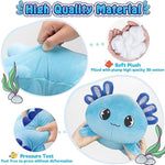 Axolotl Plush, 13" Soft Stuffed Animal Plush Toy, Cute Axolotl Plushies Pillow, Kawaii Plushies Dolls For Kids, Blue Axolotl Gift For Girls Boys