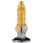 Realistic Monster Dildo Liquid Silicone Penis Anal Plug With Strong Suction Cup Dog Knot Anal Plug Prostate Massage G-Spot Stimulation Adult Sex Toys For Women Men And Couples (S)
