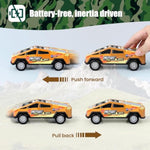 7.1 Inch Monster Truck Kid Toys Set ,Push And Go Friction Power Pull Back Wind Up Race Cars,Military Camouflage 1/32 Model Car 3 Pack, Toddlers 3 4 5 6 7 8 9 For Boys And Girls Party Toy Gift