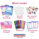 Unicorns and Princesses Storybook Art Kit, Craft and Writing Kit for Kids