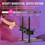 Automatic Sex Machine Gun Adult Toy Device With Realistic Dildo, Sex Massage Gun Masturbator For Women With 8 Thrusting Modes, 5X More Powerful Fully Adjustable With 1 Remote, Aluminum Oxide