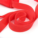 Sm Flirting Binding Split Leg With Pillow Stretch Leg Restraint Pillow Sex Toys Sex Swing (Red)