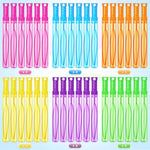 48 Pack Bubble Wands in 6 Vibrant Colors, Perfect for Summer Kids' Party Favors