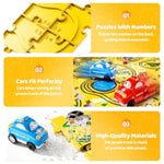 56Pcs Puzzle Race Car Track Set Toys For Kids, Floor Puzzle Tracks Car Gifts For 3 4 5 Year Old Boys Kids, Toys Gifts For 3 4 5 Year Old Boys, Puzzle Racer Set For Ages 3-5 4-6