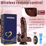 Thrusting Dildo Sex Toys, Vibrating Dildos Adult Sex Toy for Women G Spot with 5 Thrust Realistic Dildo & 9 Tongue Licking Vibrating Modes, Rabbit Vibrators for Female Couples Games (1, Black)