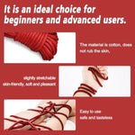 Sex Bondage Bdsm Restraints Rope - 3Pack 10M/32Ft Cotton Sex Rope Set For Bdsm Beginner, 8Mm Shibari Ropes Sex Bondage Restraint Kit Fetish Sm Game Adult Sex Toys For Women Men Couples(Red)