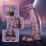 Extra Large Horse Dildo for Deep Anal Play - 13.5 Inch, 3.2'' Diameter, Thick Silicone Animal Fantasy Dildo with Strong Suction Cup