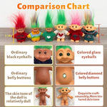 Retro 3.9in Vintage 80s Troll Dolls Set of 10 Pieces