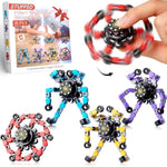 Christmas Stocking Stuffer Gifts For Kids, Transformable Fidget Spinners Toys For Adults Kids, 4 Pcs Sensory Toys For Teens With Autism Anxiety Stress Relief Gifts