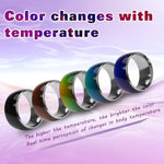 Stainless Steel Temperature-Sensitive Metal Cock Ring for Men's Pleasure and Exercise