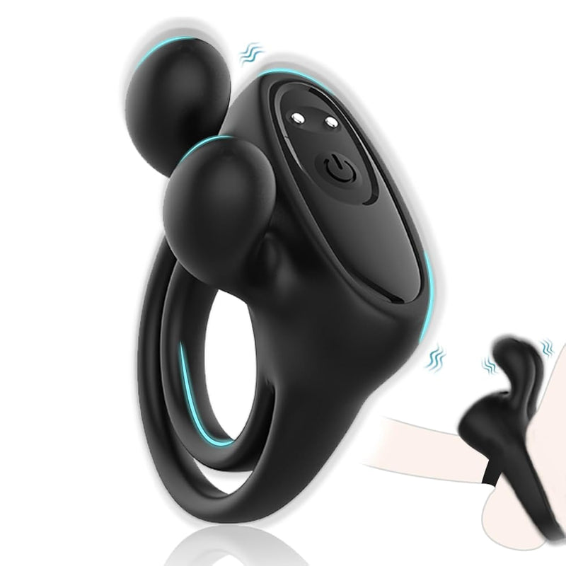 Vibrating Cock Ring, Men'S Penis Ring Vibrator, 3 In 1 Men'S Cock Ring Vibrator, Couple'S Vibrator, Adult Sex Toys For Enhanced Erection, Long Lasting Firmness, Adult Sex Toys For Men Or Couples
