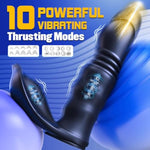 Prostate Massager With Vibrating Cock Ring?Anal Thrusting Dildo Vibrator Sex Toys For Men With 10 Vibrating Modes, Butt Plug With Remote Penis Trainer Prostate Massaging Device Male Sex Toy